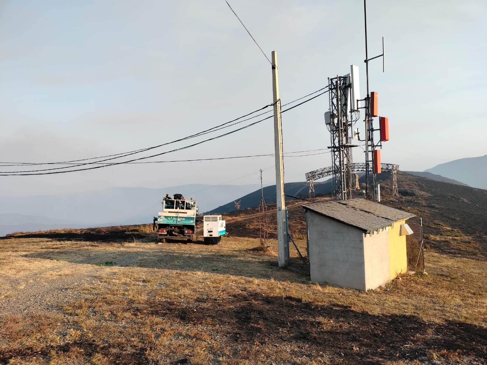 Restablecidas las telecomunicaciones en Valle de Fornela y Boca de Huérgano tras los incendios
