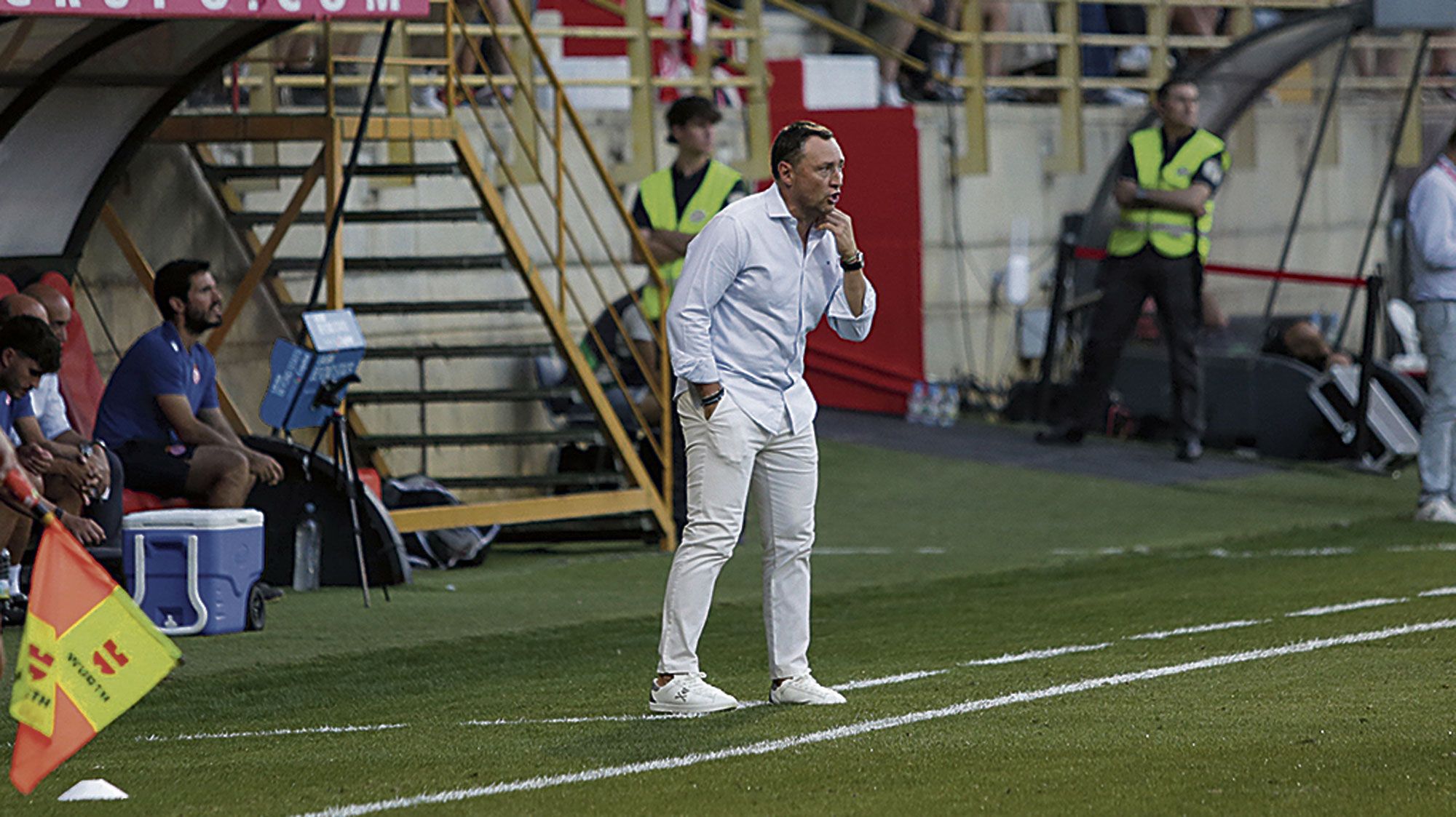 Llona durante uno de los momentos del Cultural - Almería . | FERNANDO OTERO