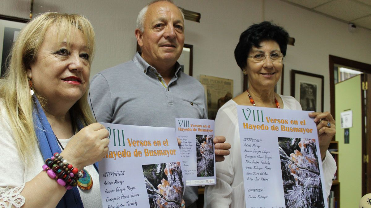 Presentación de la VIII Edición del encuentro de poetas en el Hayedo de Busmayor, en el municipio de Barjas.|L.N.C.