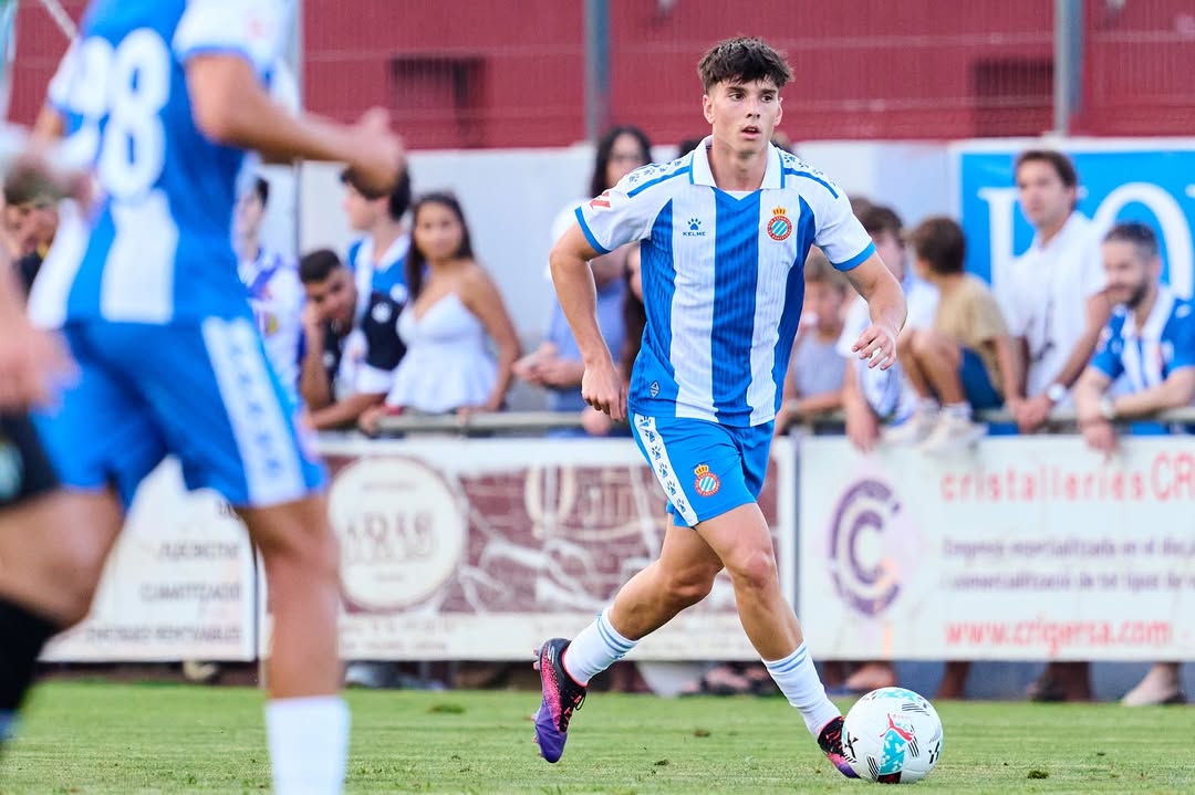 Roger Hinojo, durante un partido con el Espanyol. | LA GRADA ONLINE