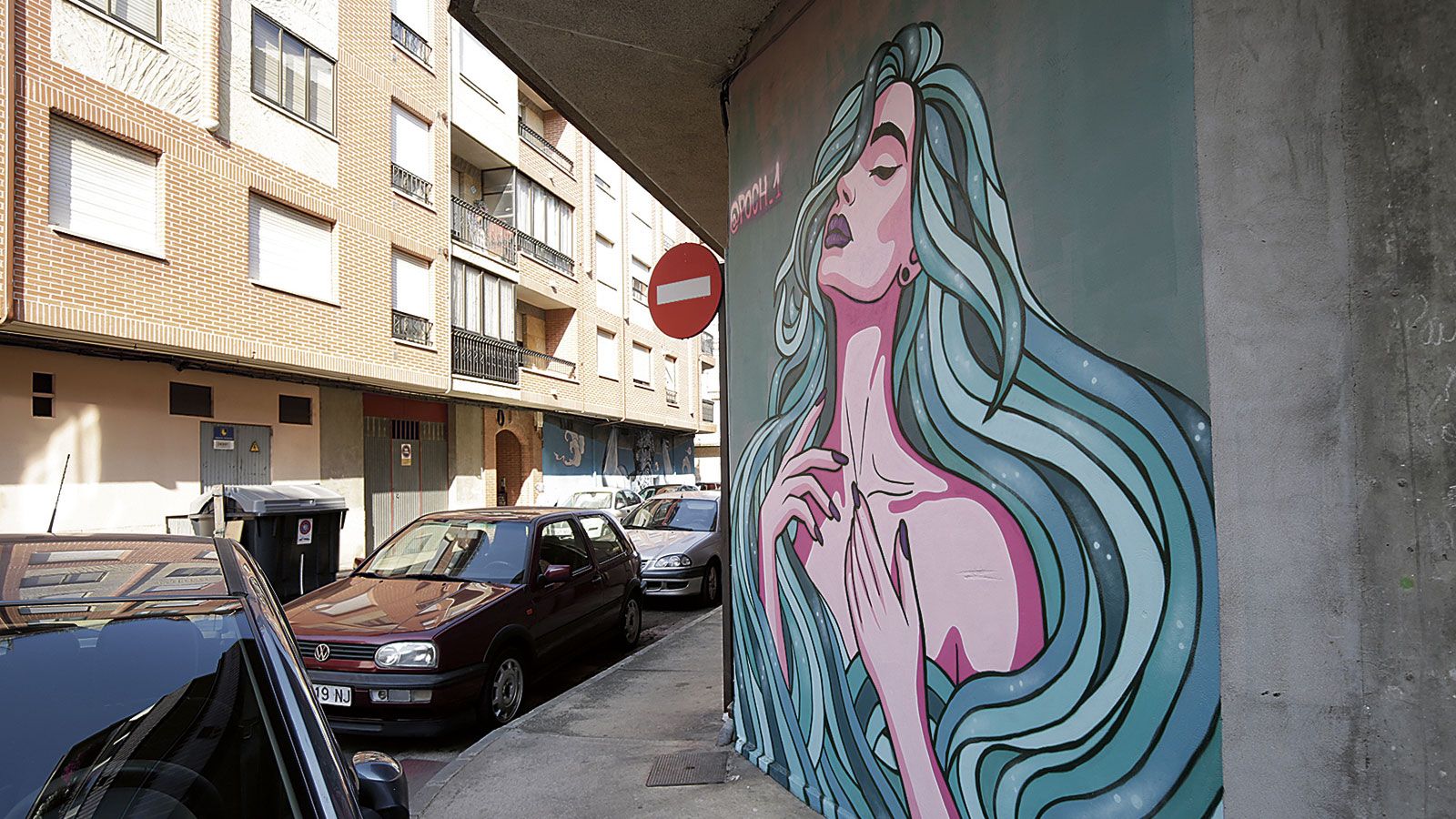 La obra ‘Lady Tide’ elaborada en La Bañeza por Poch. | FERNANDO OTERO