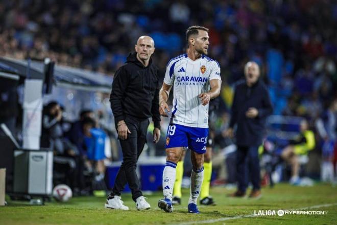 Calero, durante un partido con el Zaragoza. | LALIGA