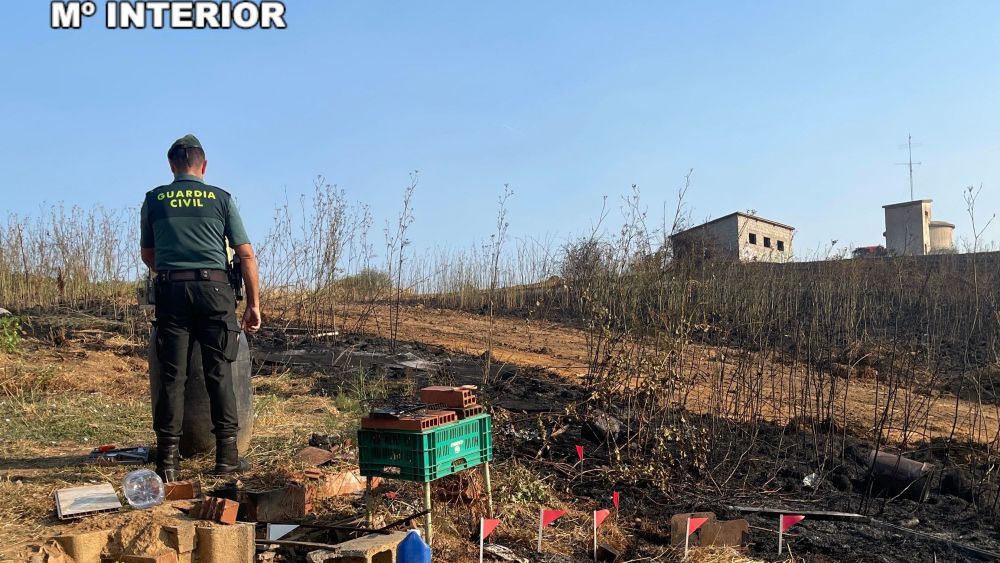 Lugar donde se produjo el incendio de Molinaseca. Lugar donde se produjo el incendio de Molinaseca.