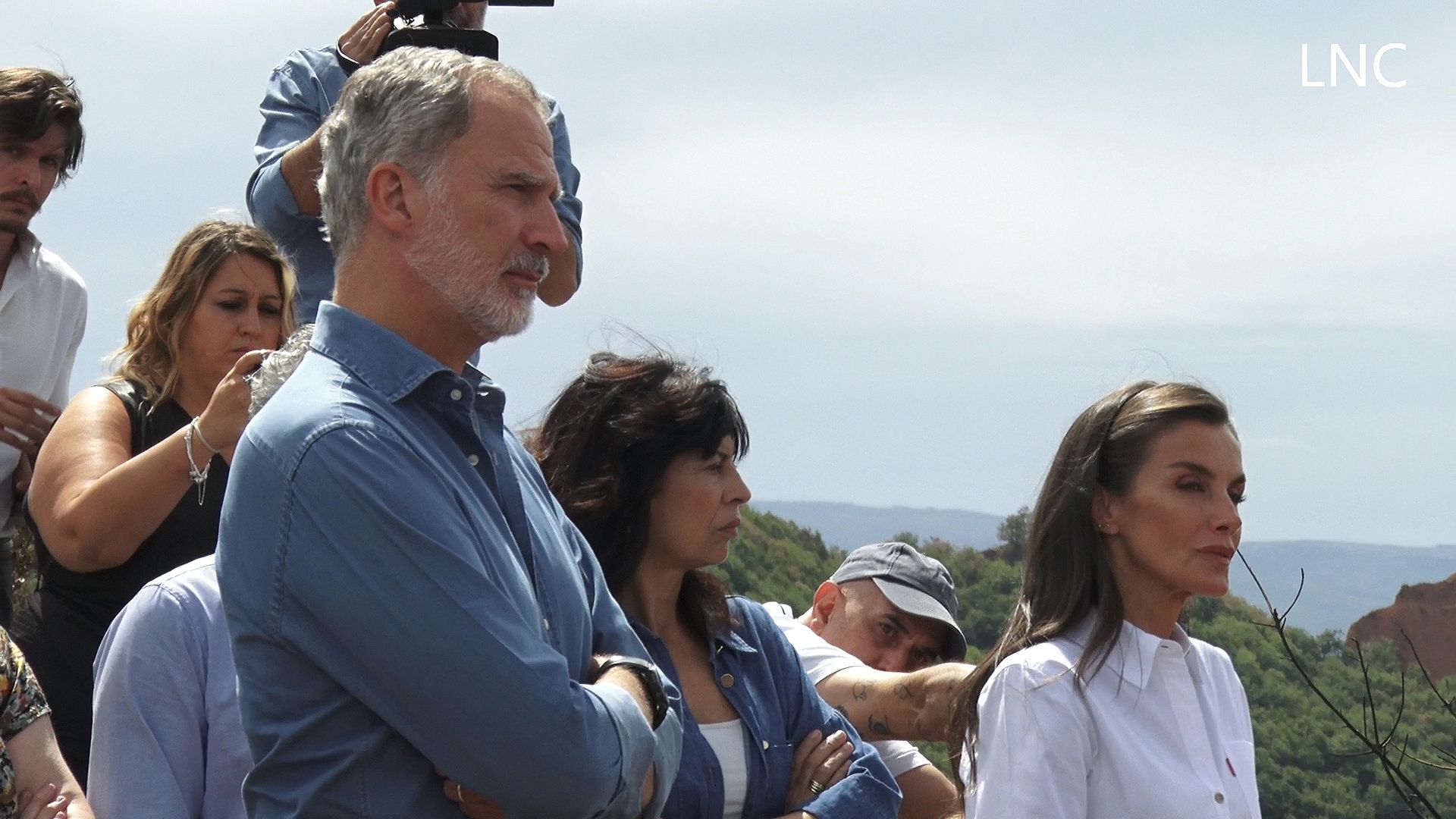 El rey ofrece esperanza para recuperar Las Médulas tras los incendios pero pide un esfuerzo común