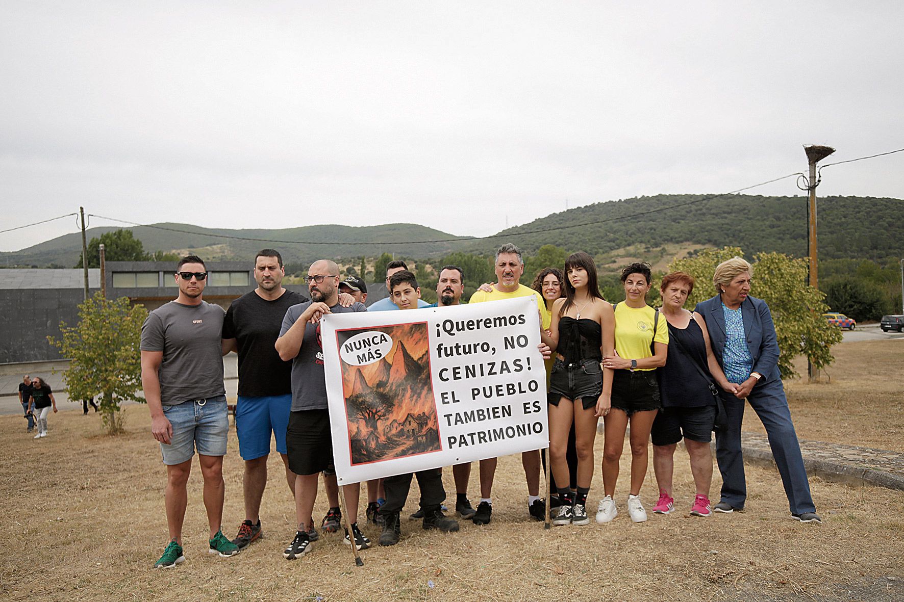 Protesta vecinal ante la visita de los reyes a Las Médulas 