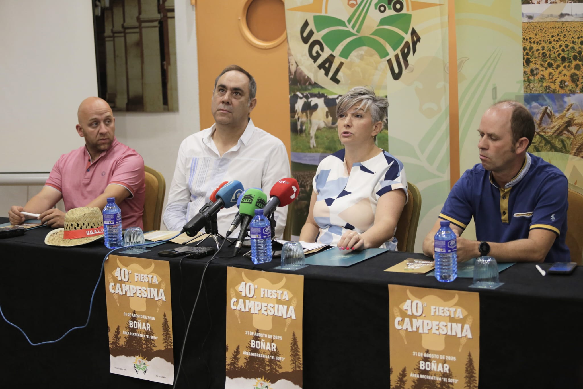 Un instante de la rueda de prensa de presentación de la 40 Fiesta Campesina. |FERNANDO OTERO