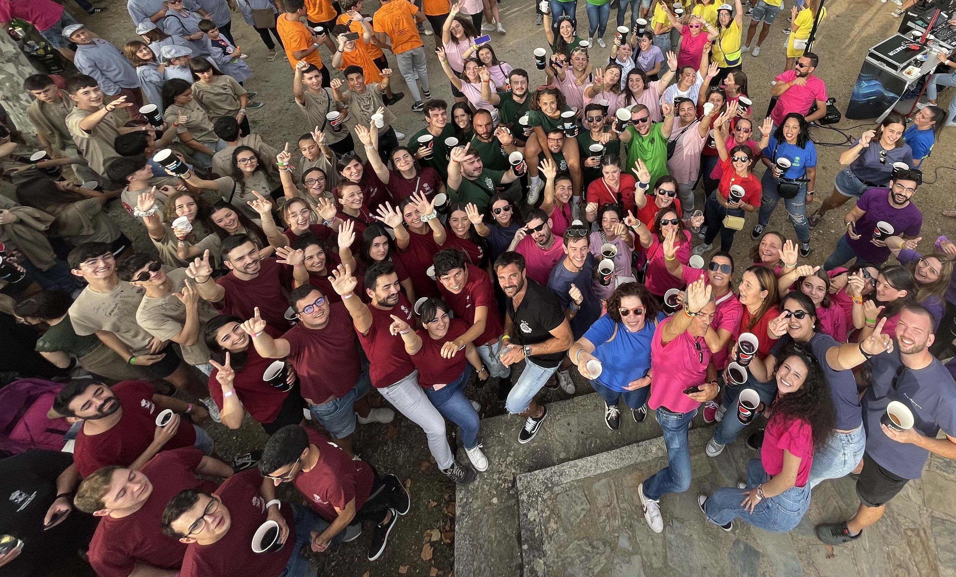 Encuentro peñas en Villafranca, en una edición anterior.