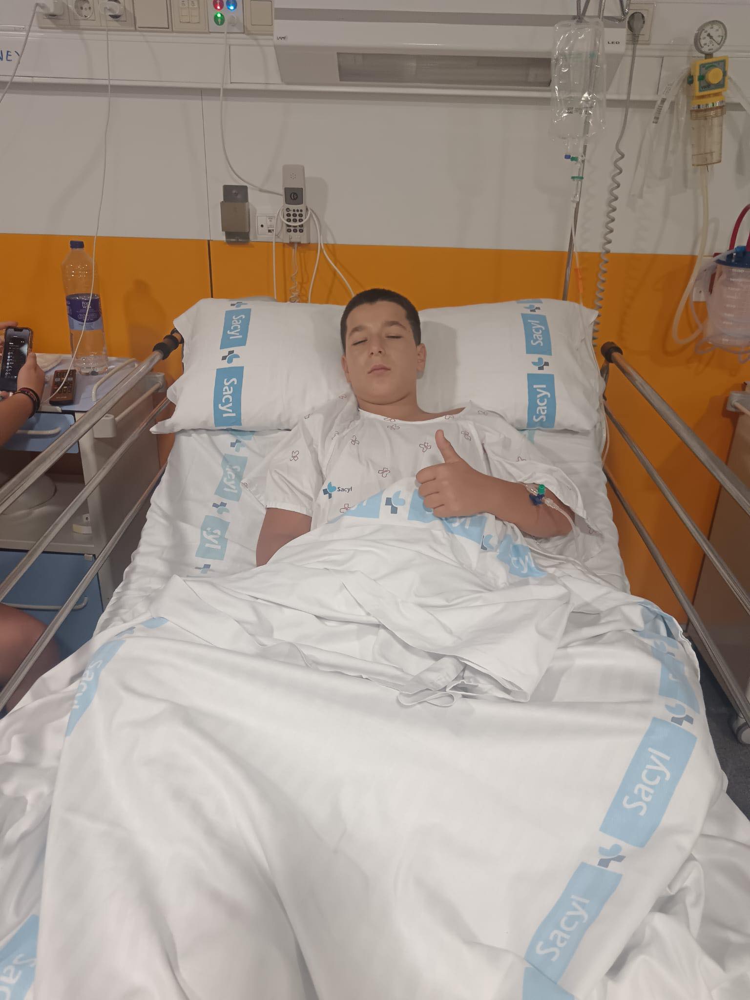 El joven luchador de Prioro Ney ya ha sido operado  de su fractura de peroné