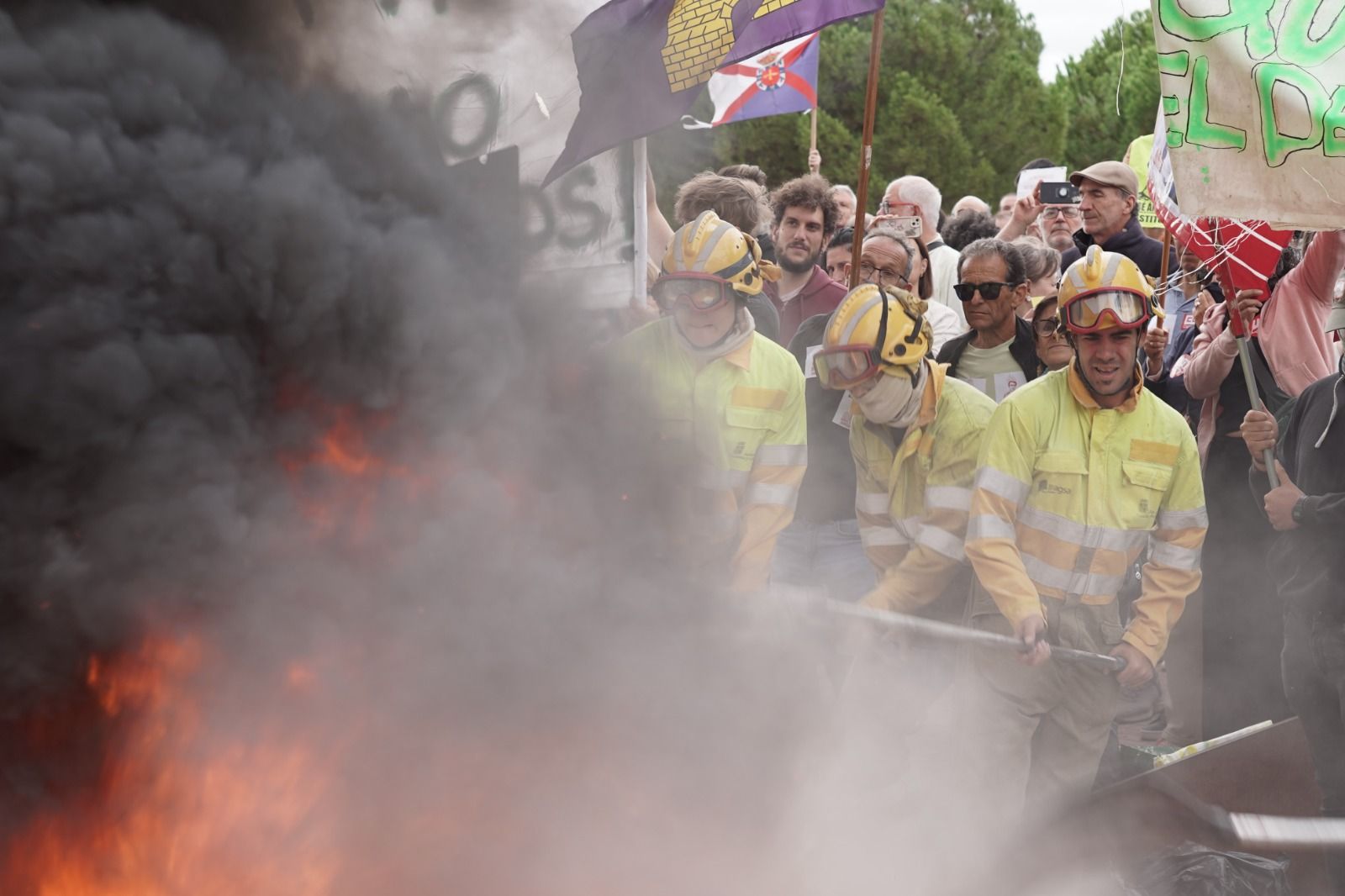 Concentración ante las Cortes por la gestión de los incendios de la Junta (10) Concentración ante las Cortes por la gestión de los incendios de la Junta (10)
