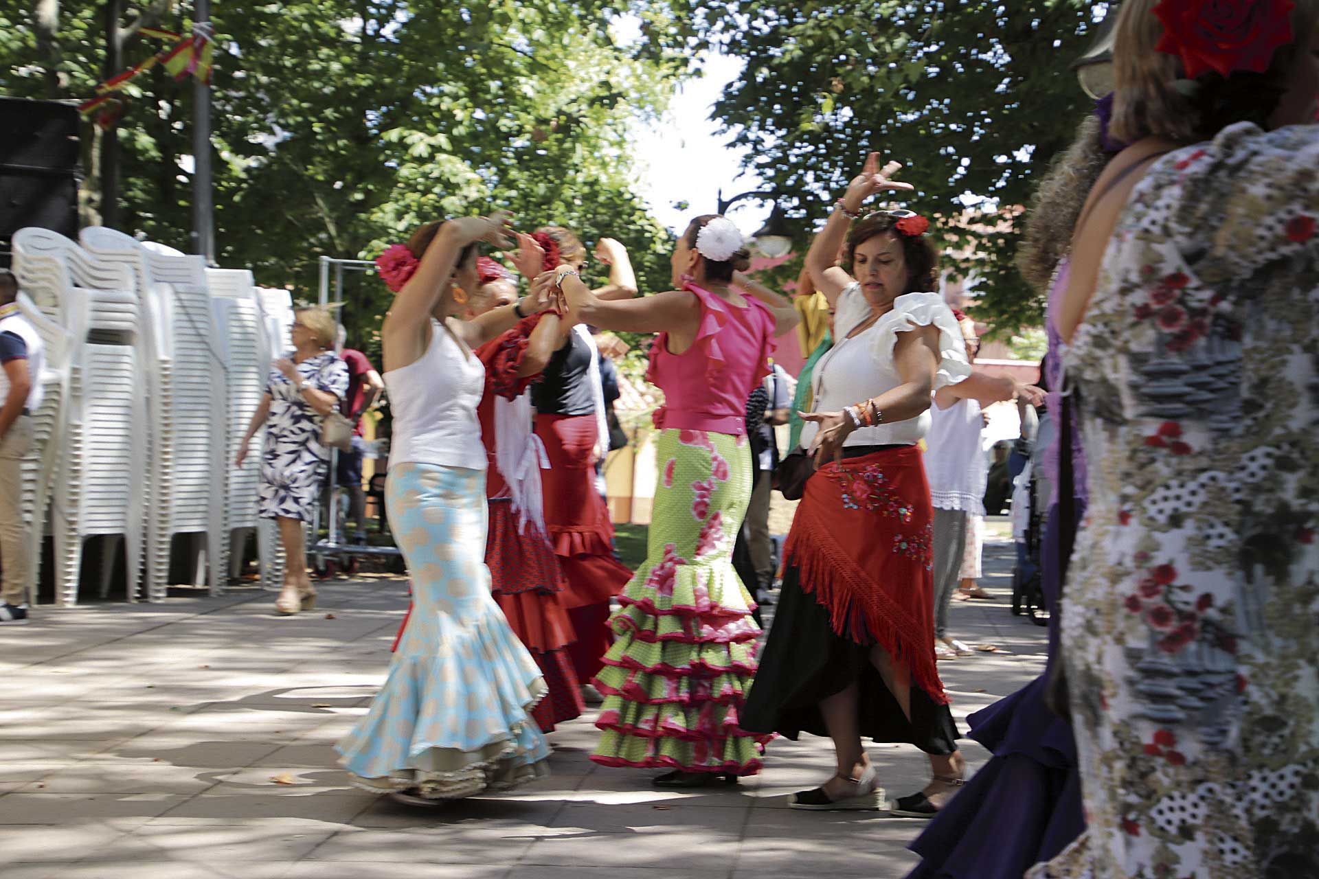 Un instante de la Feria Rociera de Valencia de Don Juan de 2025. | ALEJANDRO RODRÍGUEZ