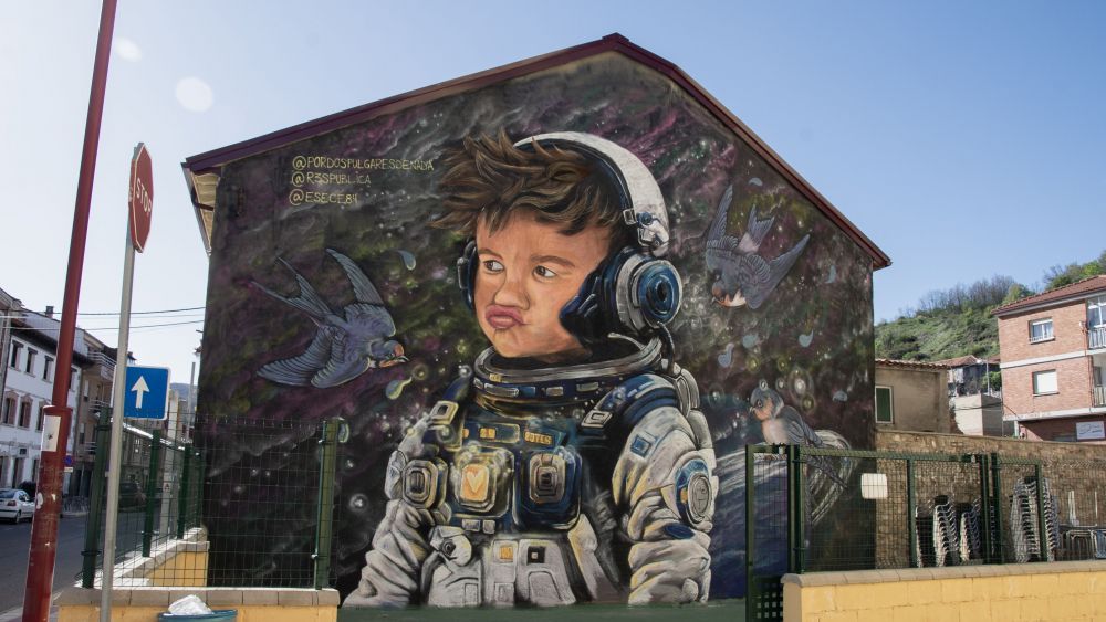 Detalle del mural en honor a Darío en La Pola de Gordón. | L.N.C.