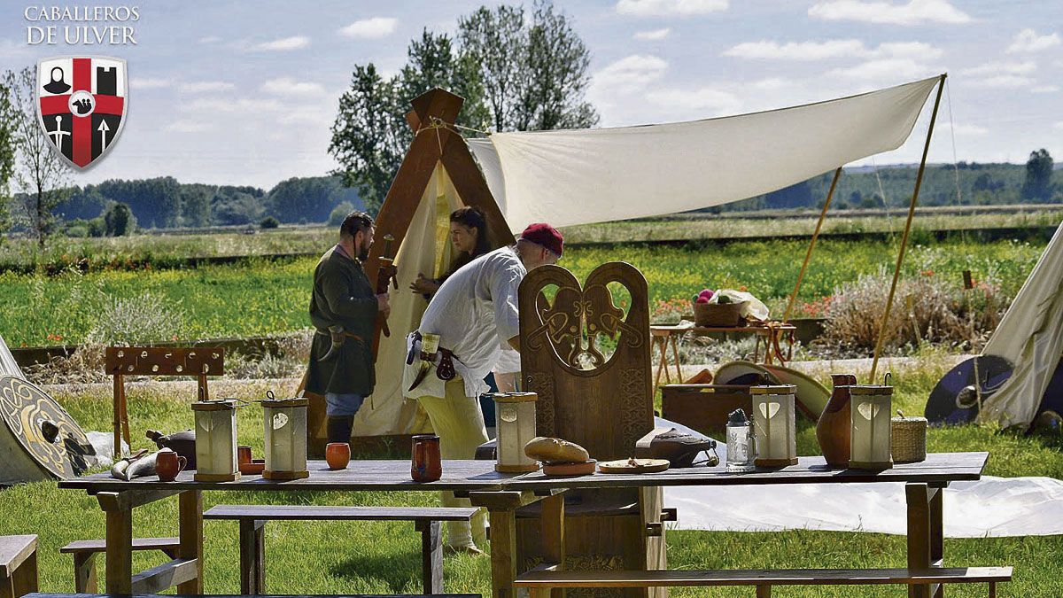 Imagen de las jornadas de recreación histórica llevadas a cabo el pasado mes de junio en la localidad de Lordemanos. | ASOCIACIÓN HISTÓRICA CABALLEROS DE ULVER