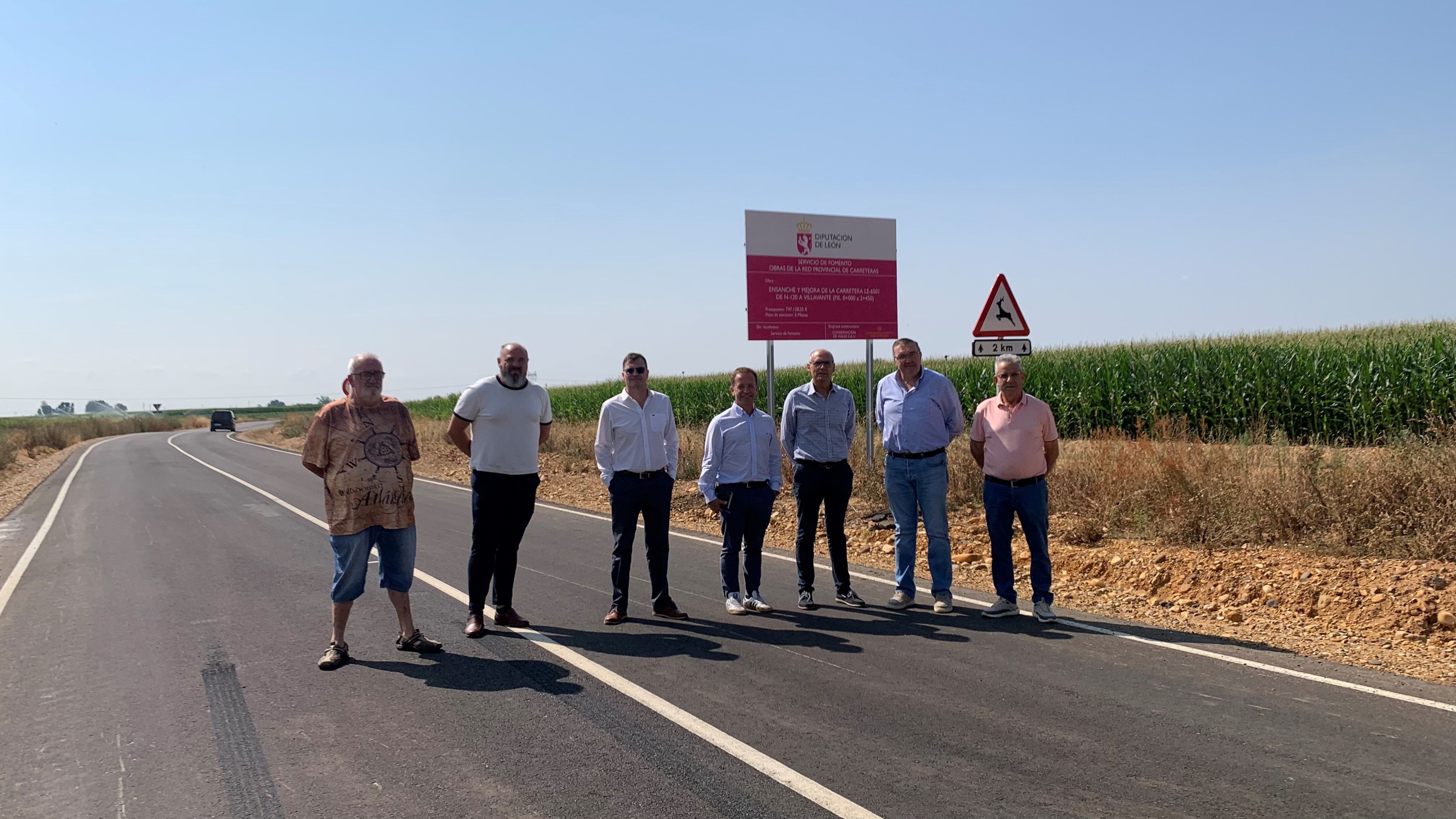 Recepción de las obras de mejora de la carretera LE 6501 en la localidad de Villavante. | L.N.C. Recepción de las obras de mejora de la carretera LE 6501 en la localidad de Villavante. | L.N.C.