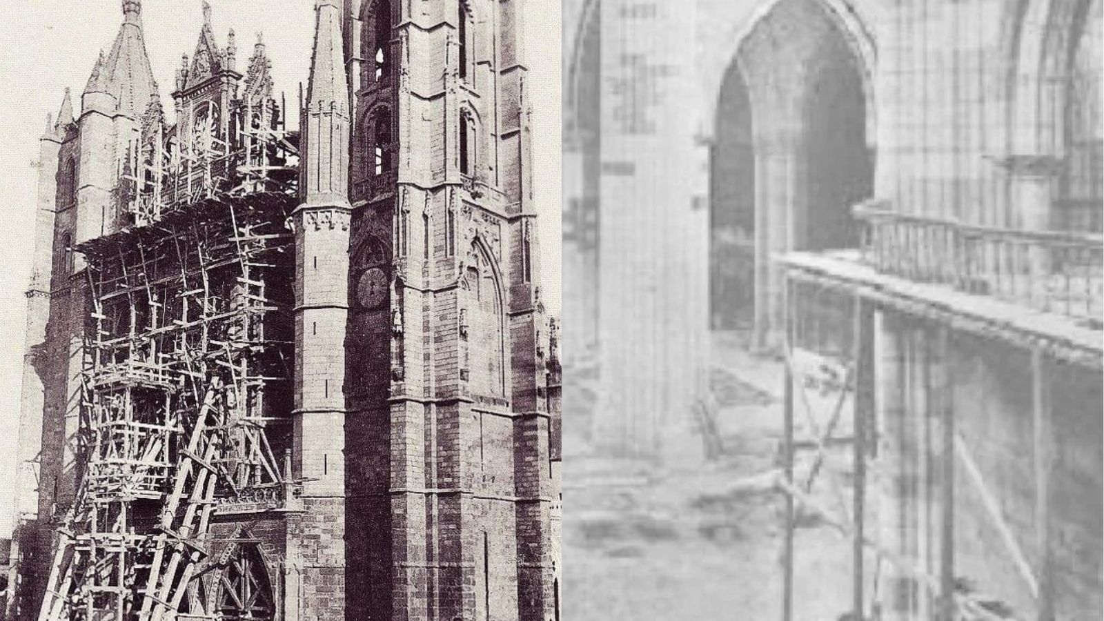 La catedral de León tal y como la conoció Antonio Gaudí. La catedral de León tal y como la conoció Antonio Gaudí.