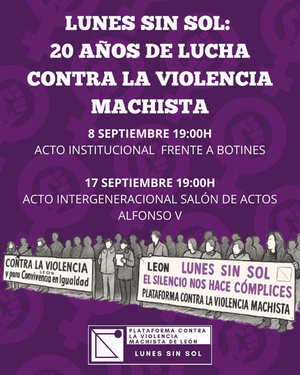 cartel 20 aniversario PCLVMDL LUNES SIN SOL cartel 20 aniversario PCLVMDL LUNES SIN SOL