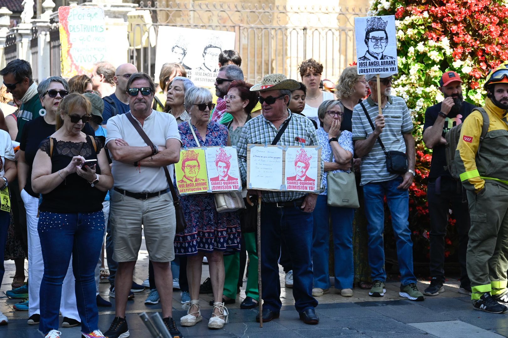 Manifestación de brigadistas en la Plaza de Regla