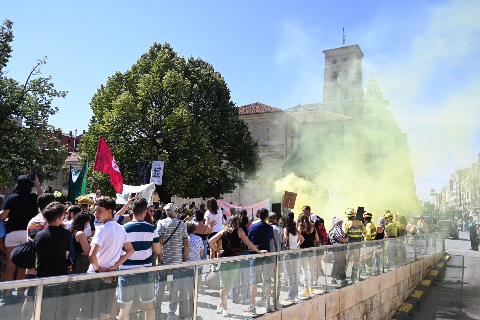 Manifestación de brigadistas en Botines 