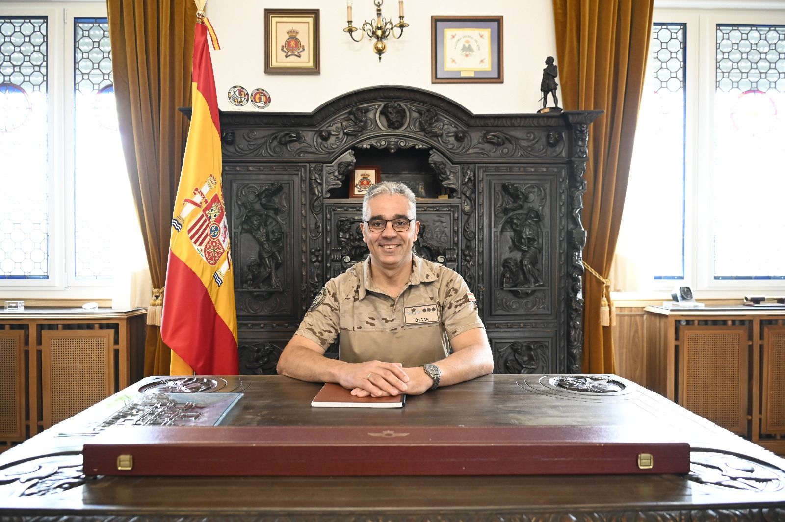 Óscar Ruiz González, coronel de la Base Aérea de La Virgen del Camino | SAÚL ARÉN Óscar Ruiz González, coronel de la Base Aérea de La Virgen del Camino | SAÚL ARÉN
