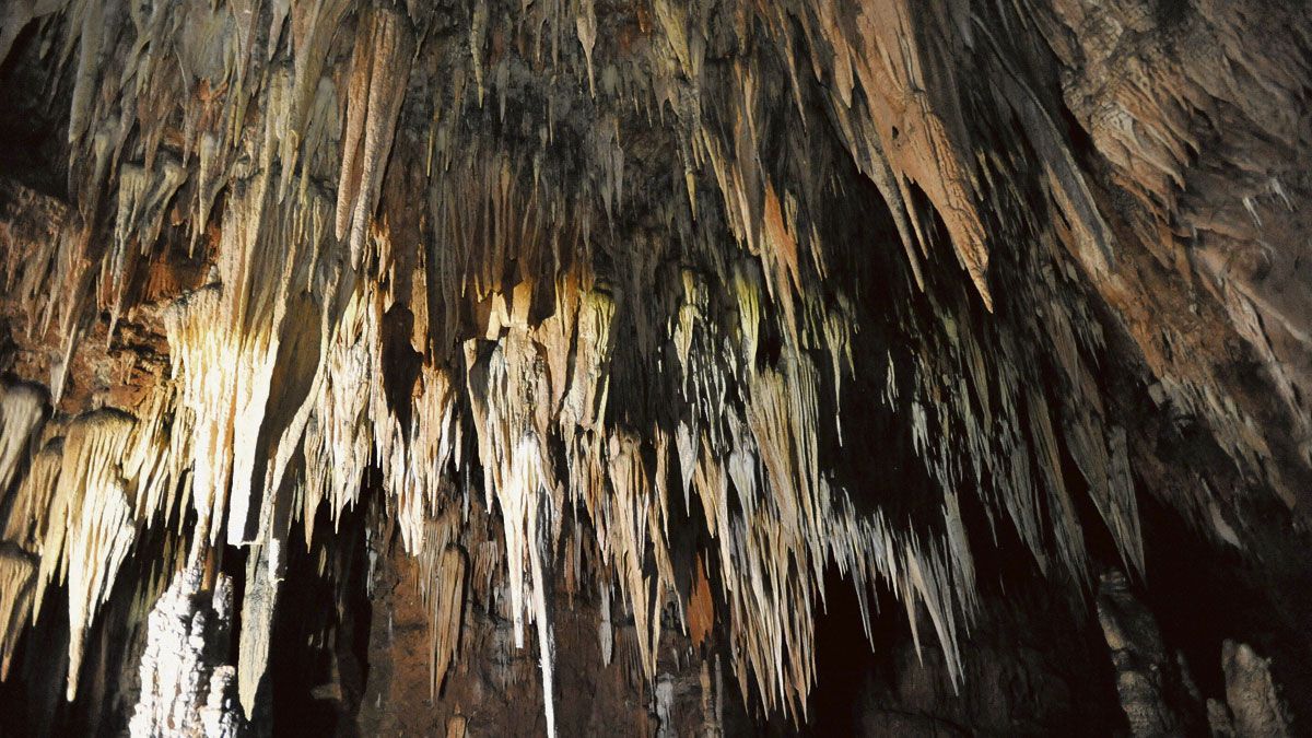Imagen del interior de la Cueva de Valporquero, donde hoy se celebran los actos de 50 aniversario de apertura al público. | DANIEL MARTÍN