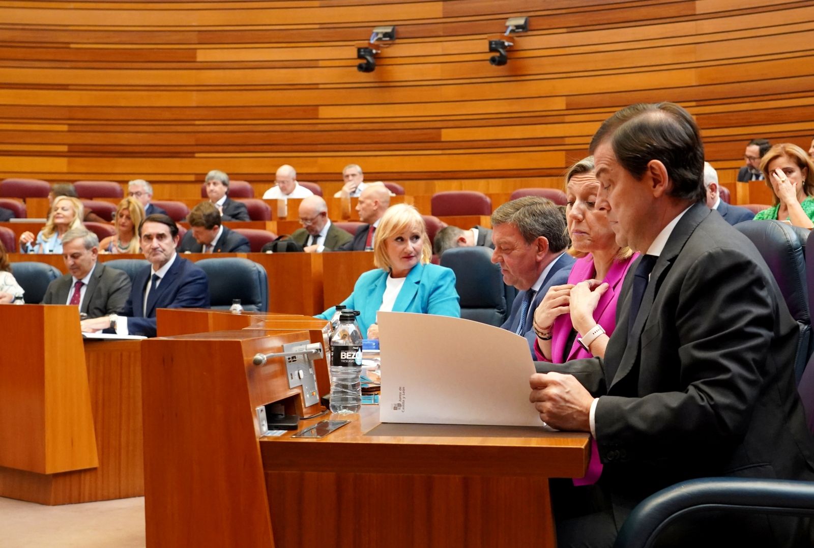 Mañueco en el primer pleno del periodo de sesiones en las Cortes de Castilla y León | Miriam Chacón / ICAL