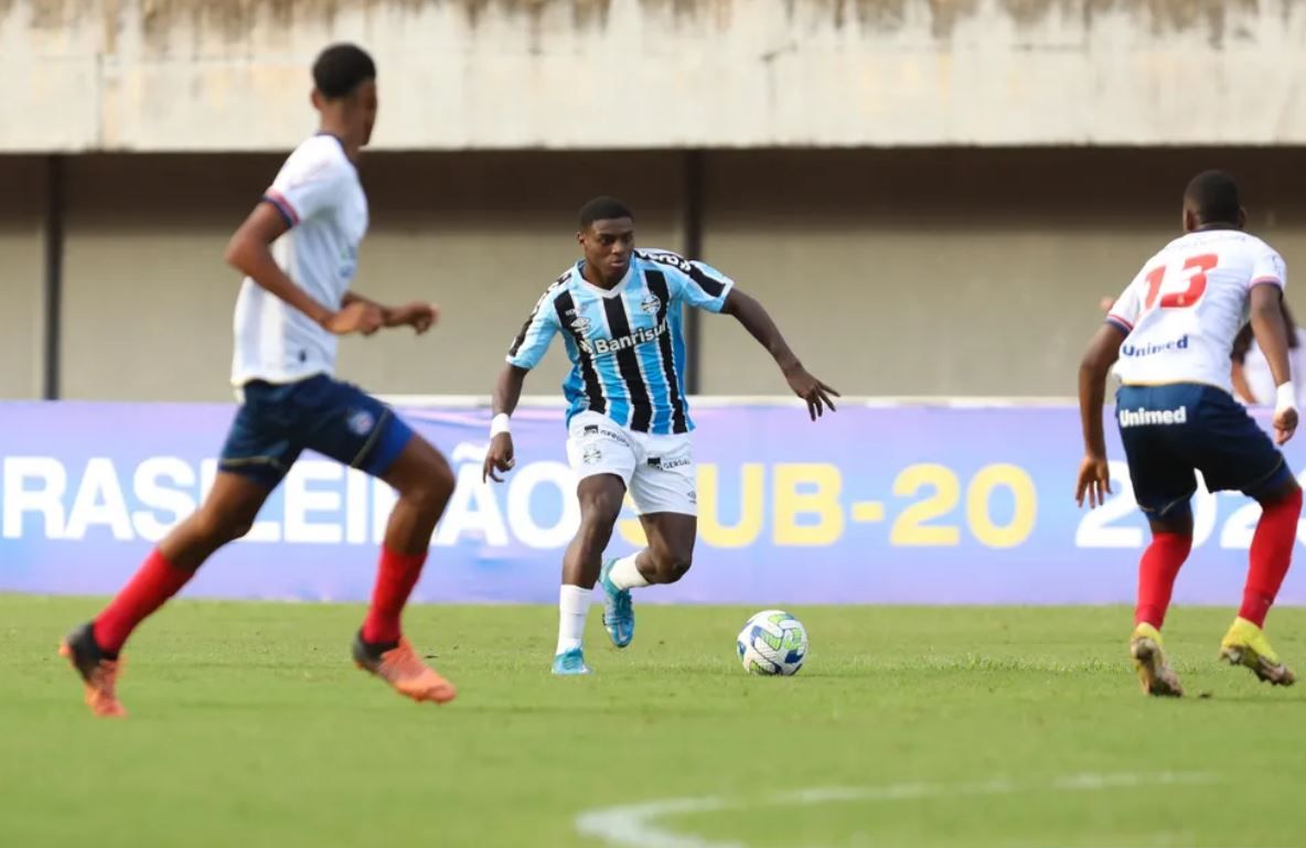 Lian dos Santos durante un partido en la cantera de Grêmio. | Rodrigo Fatturi/Grêmio