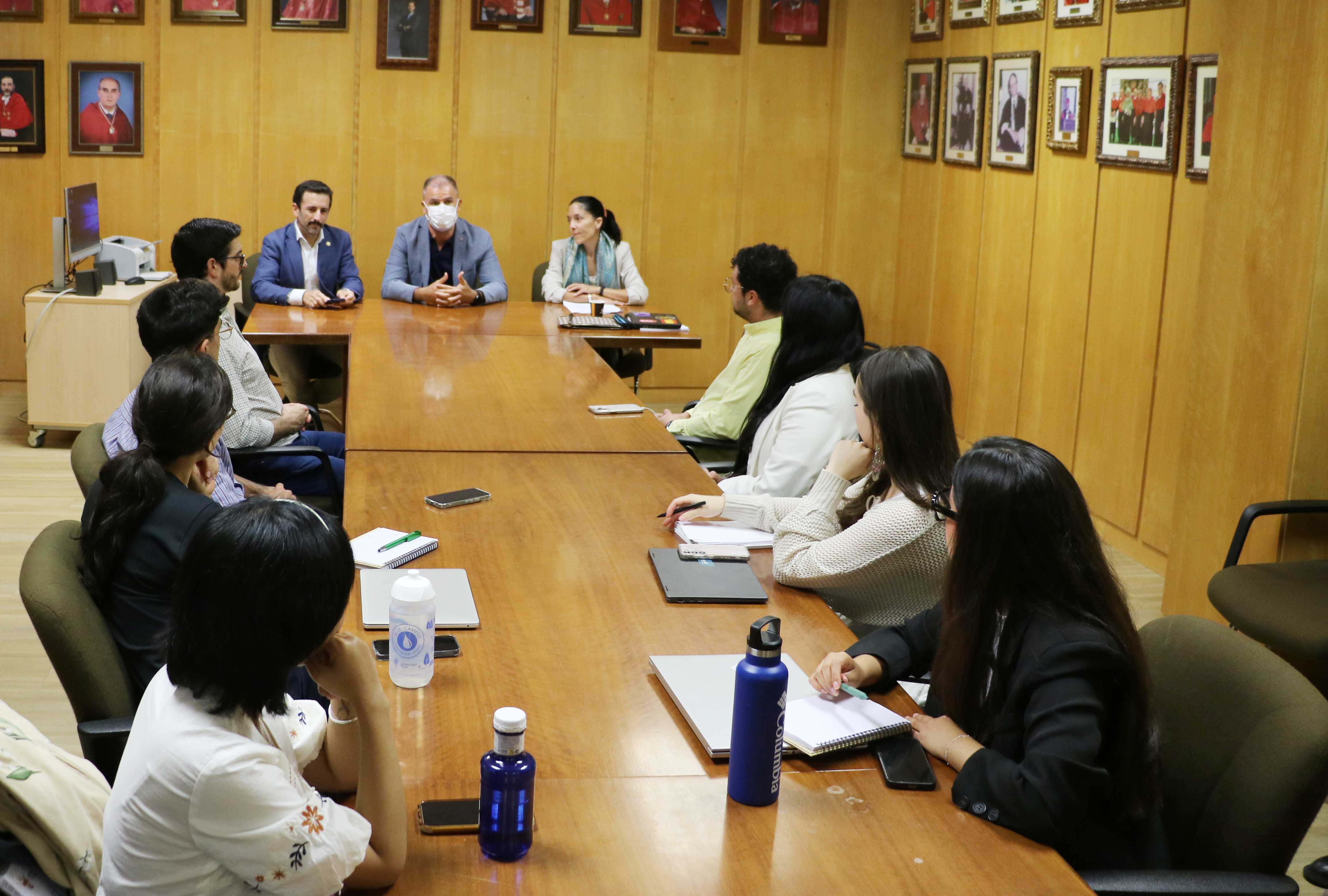 Un instante de la recepción de los estudiantes internacionales. | L.N.C.