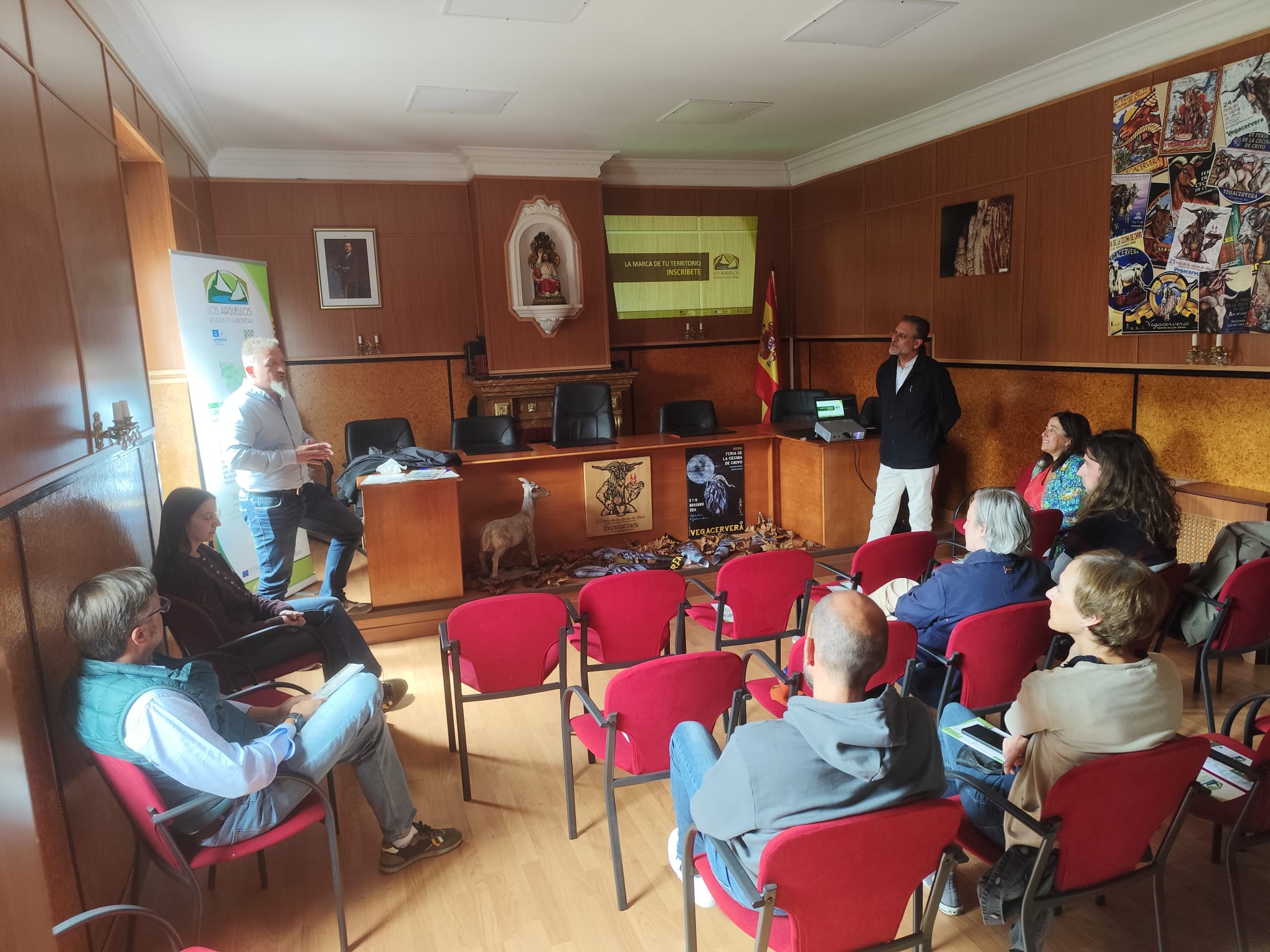 Un momento de la presentación de la marca RB Los Argüellos en Vegacervera.