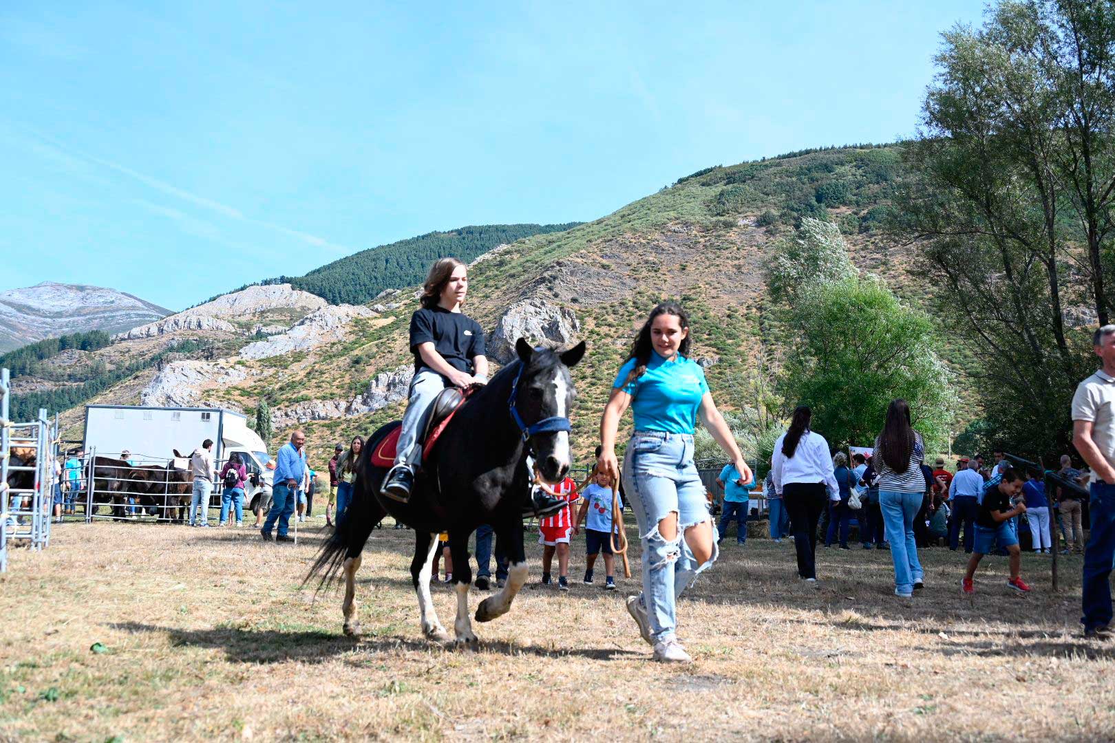 La pasión equina conquista Valdelugueros con su Feria Ganadera. | SAÚL ARÉN