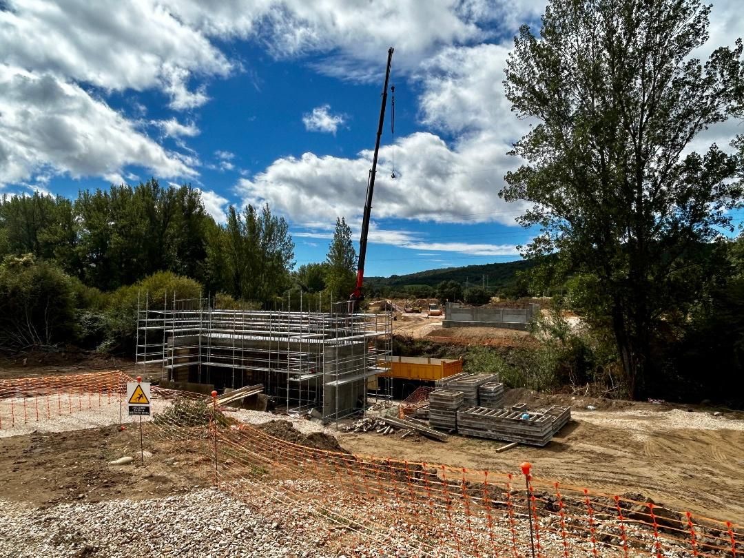 Imagen de las obras de urbanización de El Crispín