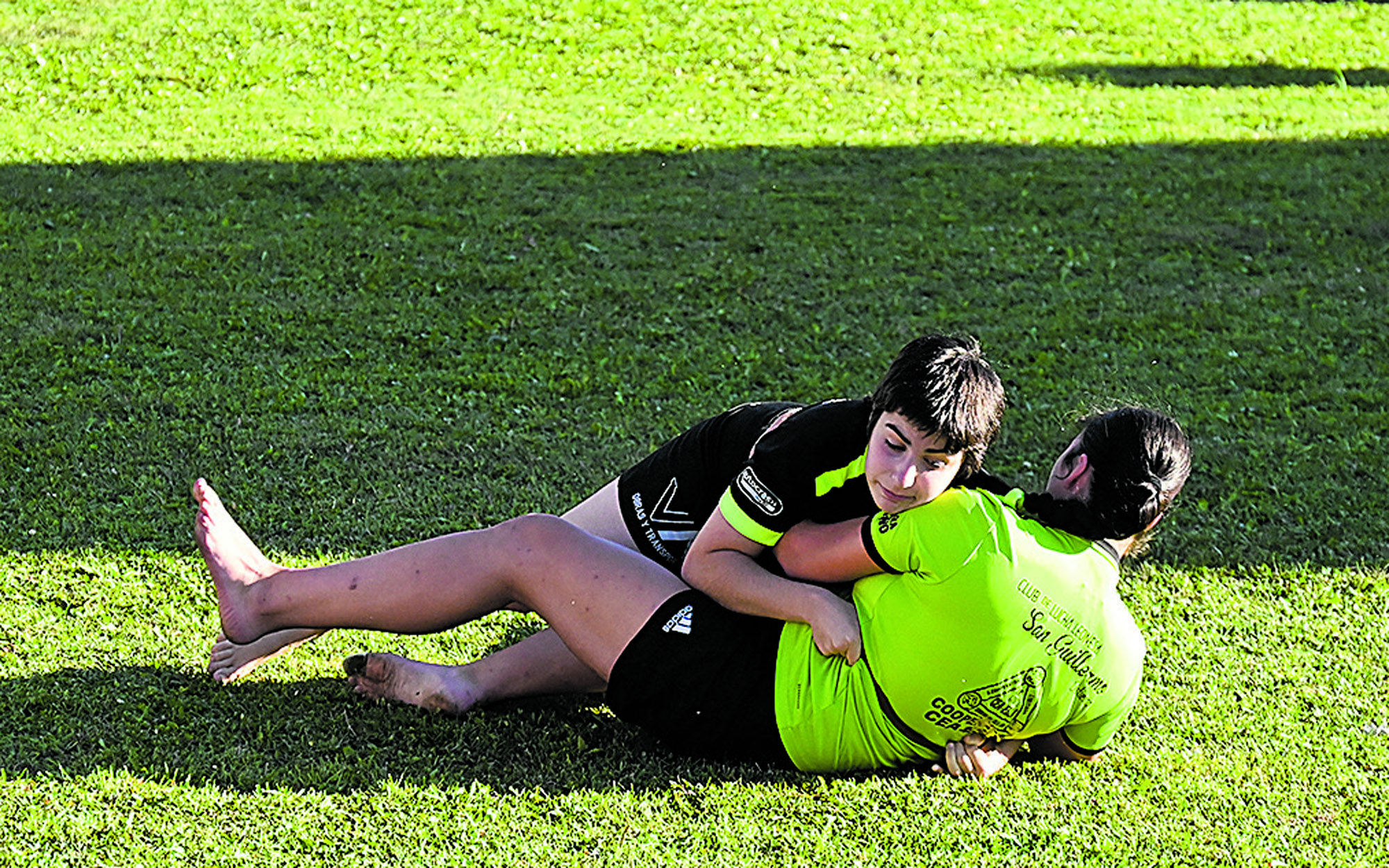 La joven Amaya Burón en su combate con Lucía López SAÚL ARÉN