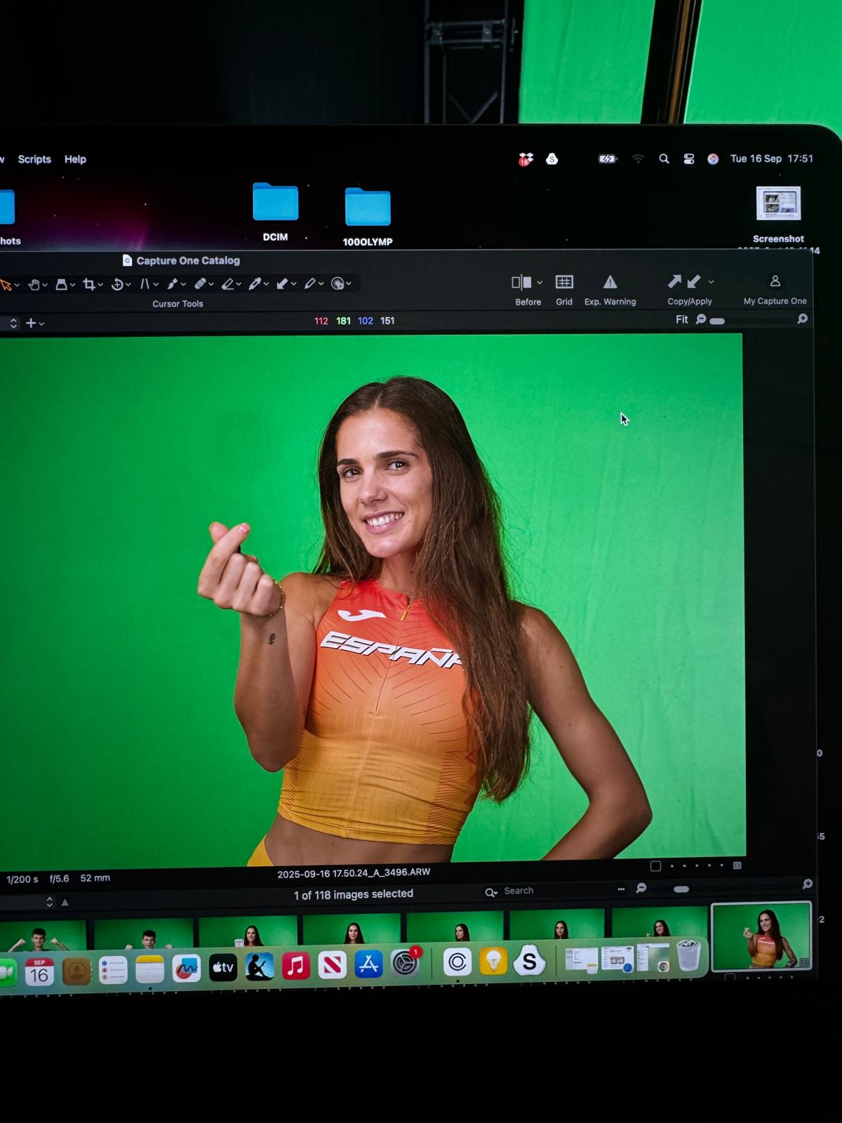 Marta García posa para las fotos oficiales del campeonato.