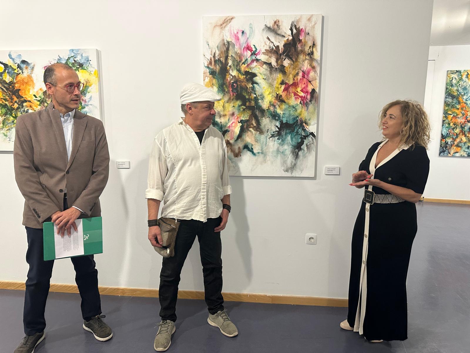 Inauguración de la exposición de Juan Rafael en el Campus de Ponferrada.