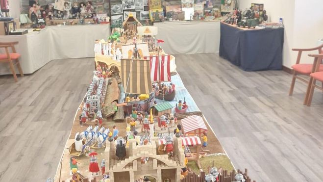 Detalle de la exposición permanente sobre juguetes de Rafael Roy. Detalle de la exposición permanente sobre juguetes de Rafael Roy.