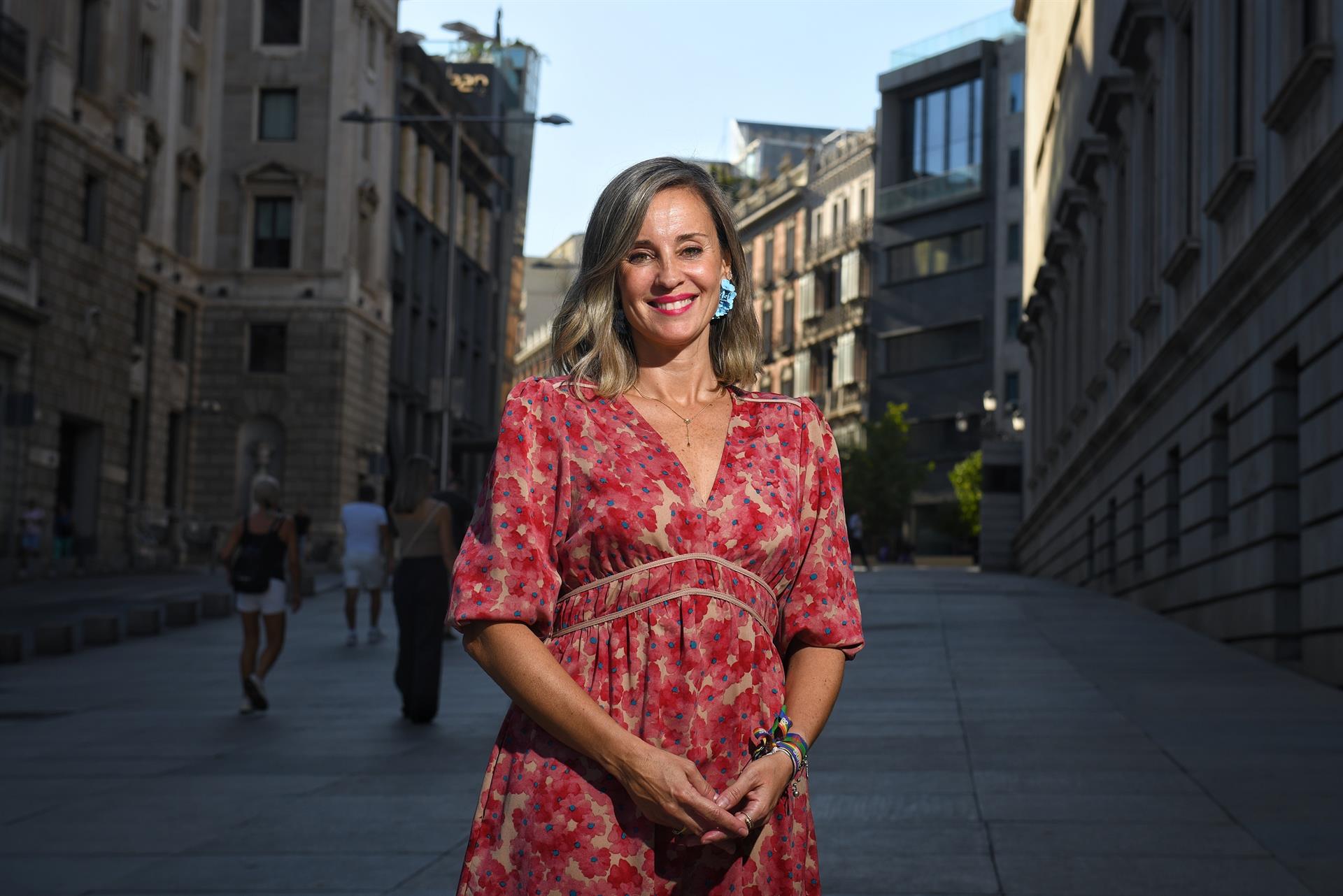 La portavoz de la formación en el Congreso, Verónica Martínez. | E.P.