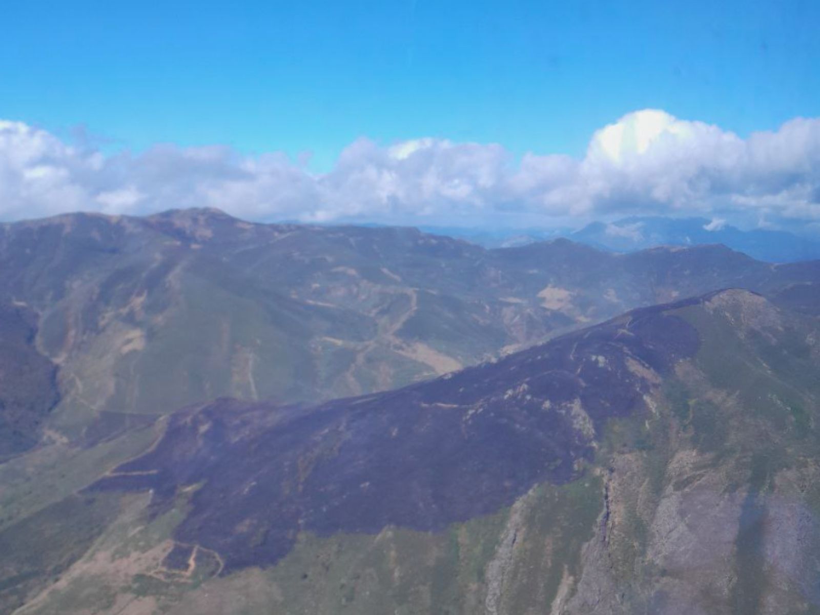 Imagen aérea de la zona afectada por el incendio en Pendilla de Arbás | INFORCYL Imagen aérea de la zona afectada por el incendio en Pendilla de Arbás | INFORCYL