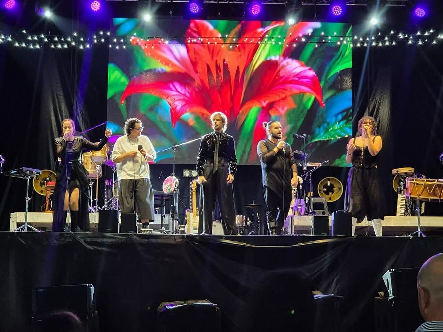 El músico gallego Budiño (en el medio) durante uno de sus conciertos. | FACEBOOK DEL ARTISTA