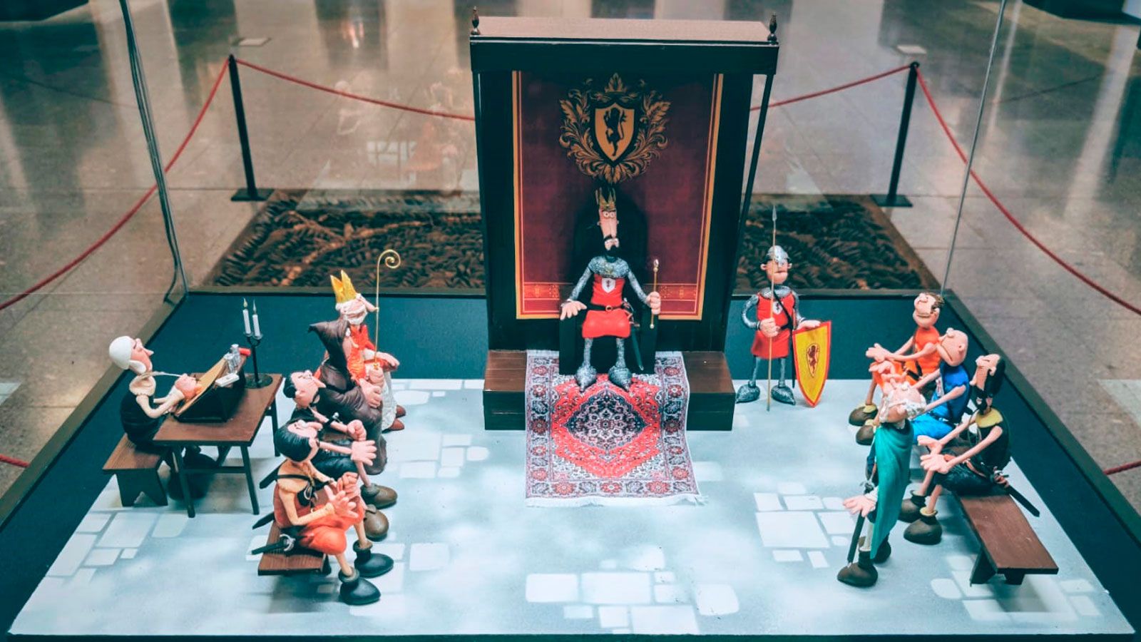 Las Cortes que dieron a León el título de ‘Cuna del parlamentarismo’, recreadas a base de plastilina. | L.N.C.