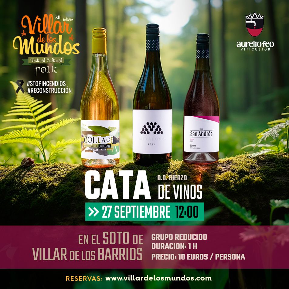 Vinos de Aurelio Feo que se podrán degustar este sábado en el evento.