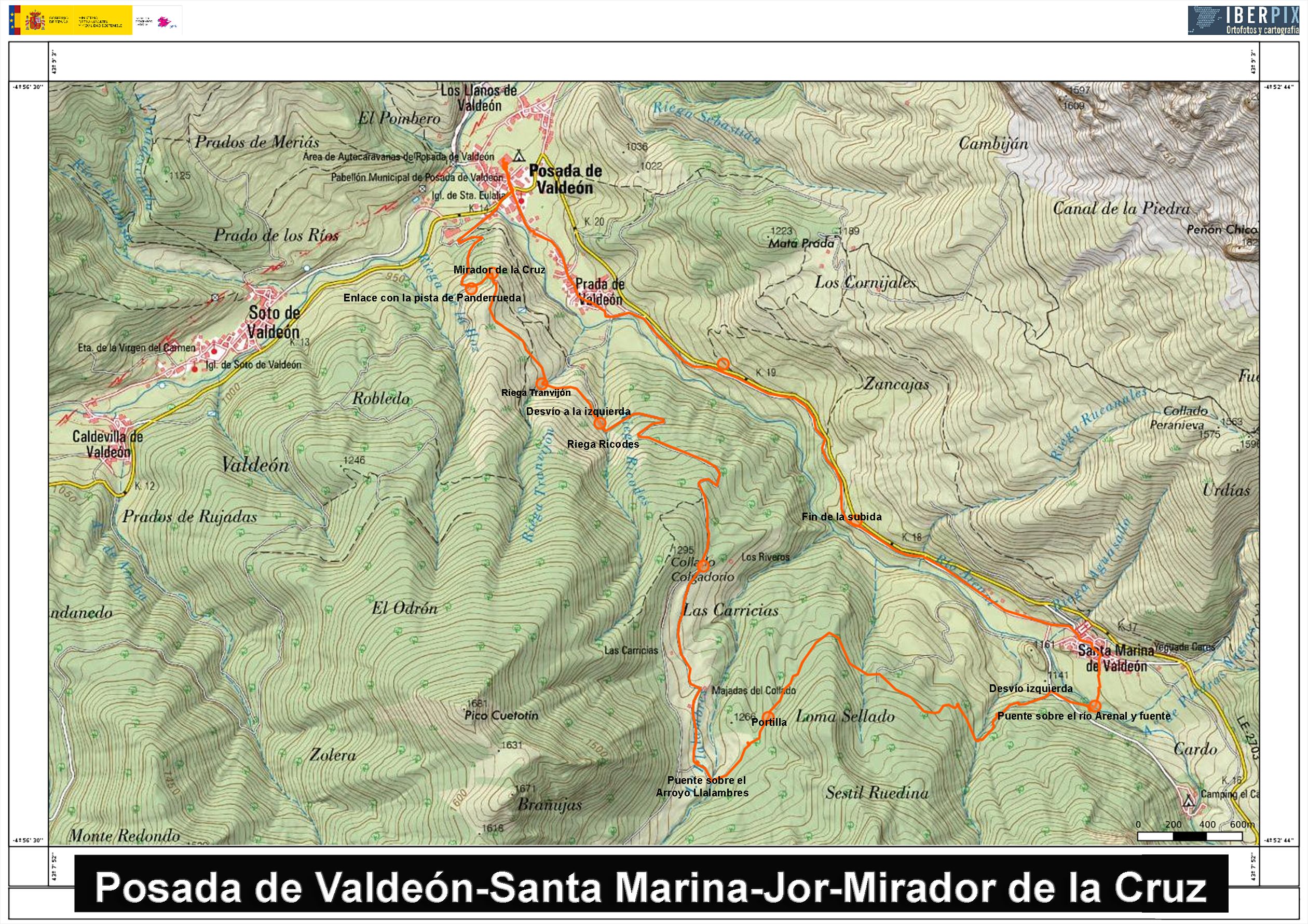 Imagen Mapa Posada Santa Marina Jor Mirador