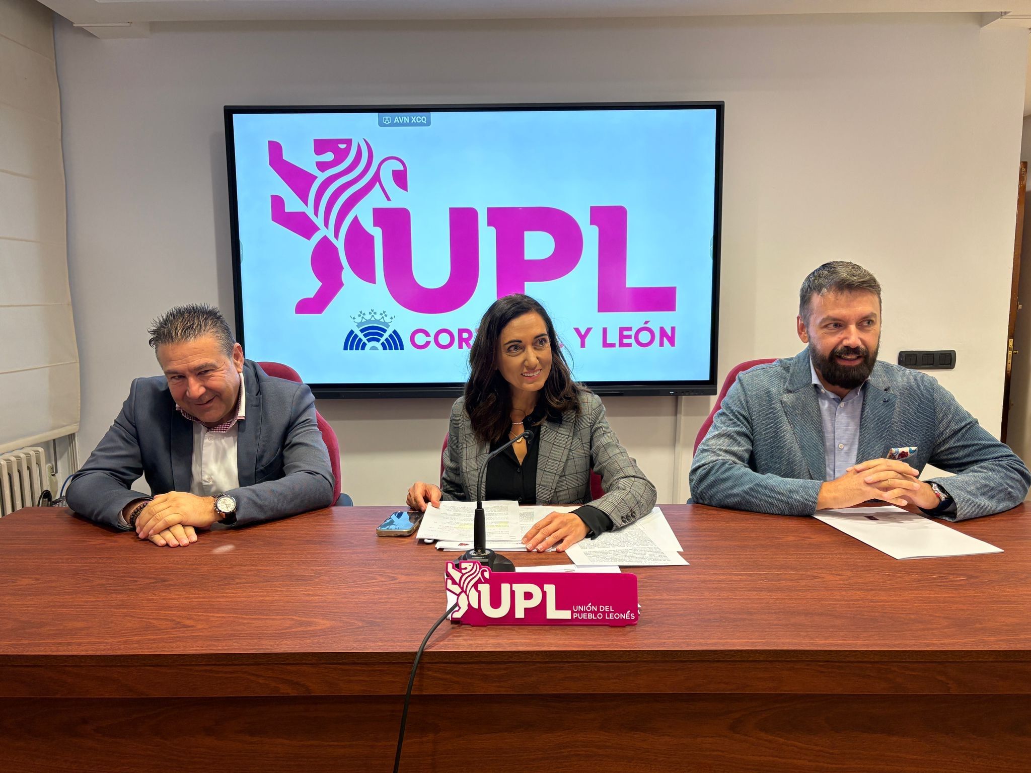 Los procuradores de UPL en las Cortes presentaron la moción.