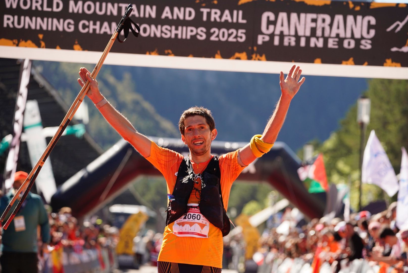 Manuel Merillas a su llegada a meta. | RFEA