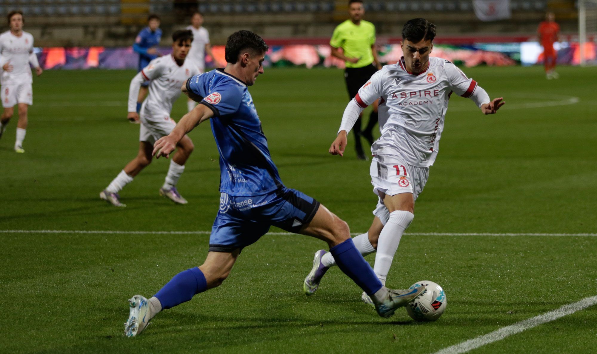 Cortés, en el partido entre Cultural y Ourense. | FERNANDO OTERO
