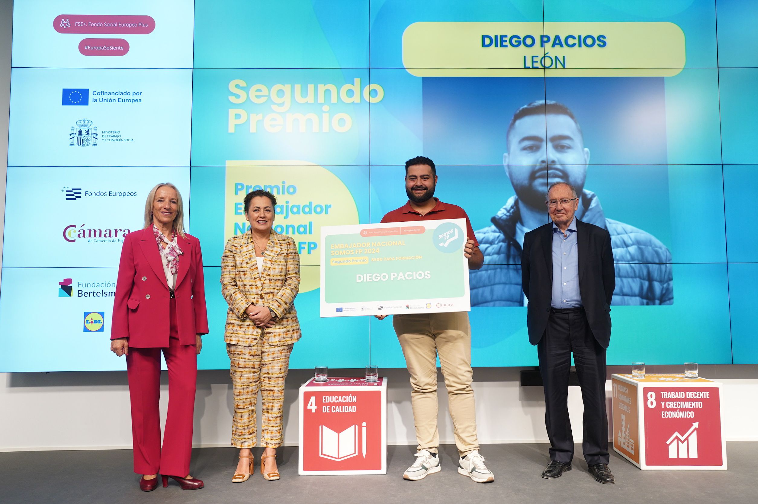 Diego Pacios, segundo premio nacional de la Red Somos FP.