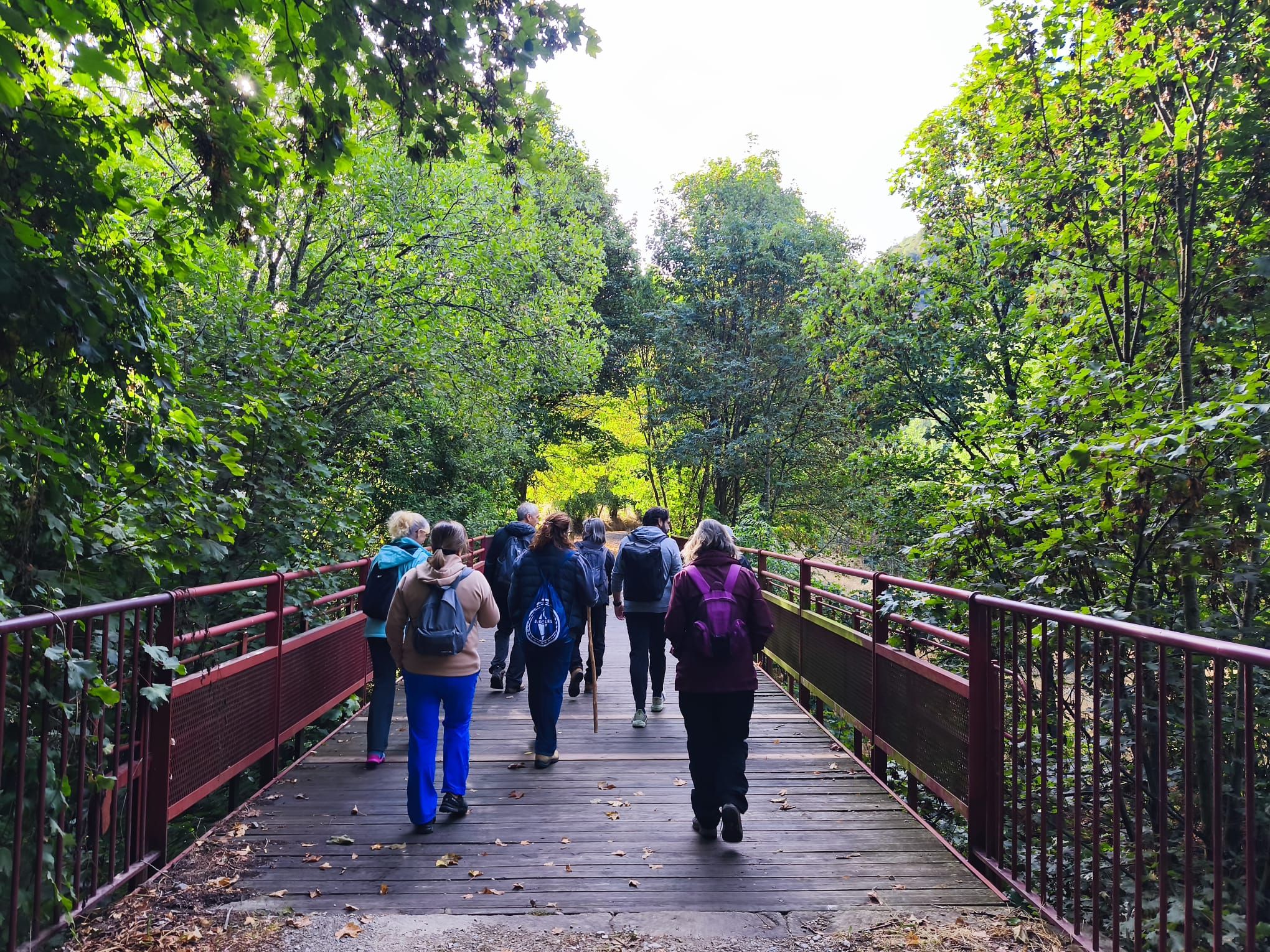 Imagen de un paseo realizado este verano por el Camino Natural ‘Tras las huellas del oso’. |TURISMO VALLE DE LACIANA