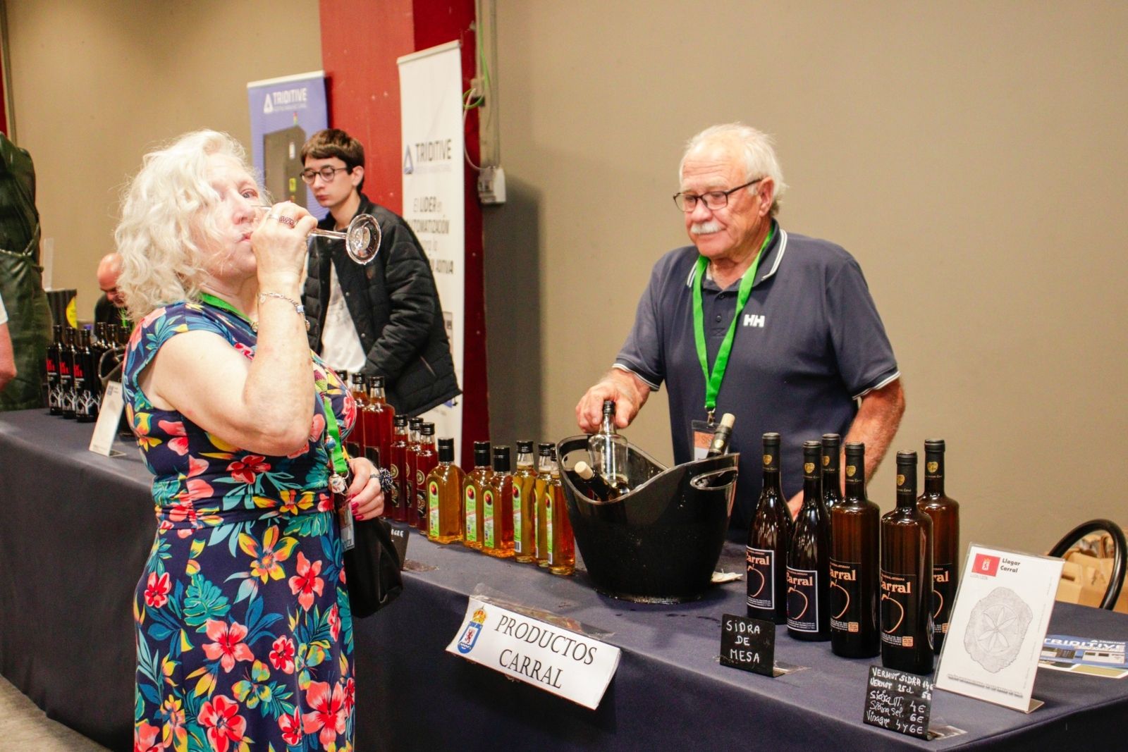 Una instantánea del expositor de Sidra Carral en el XV Salón Internacional de les Sidres| REDES SOCIALES DEL SALÓN INTERNACIONAL DE LES SIDRES 