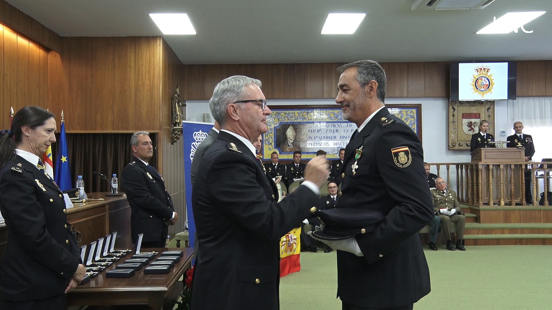Un instante del Día de la Policía Nacional 2025. | L.PASTORIZA