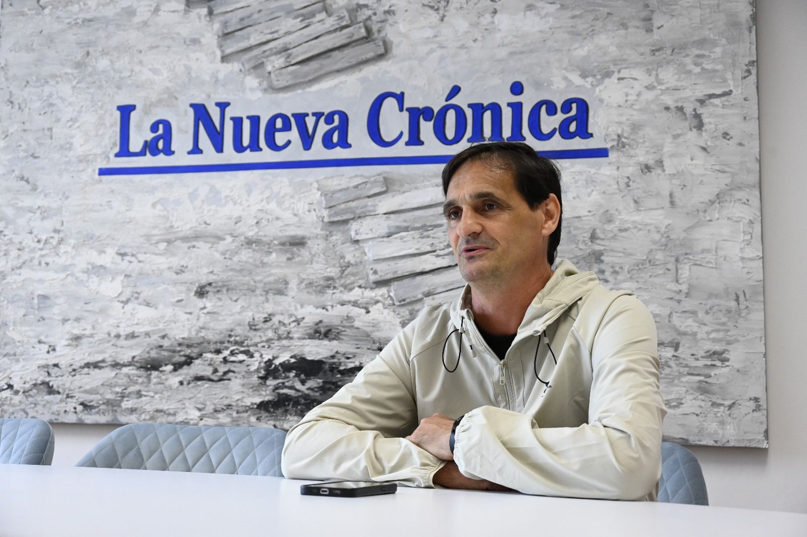 Luis Castillo, durante la entrevista en la sede de La Nueva Crónica. | SAÚL ARÉN