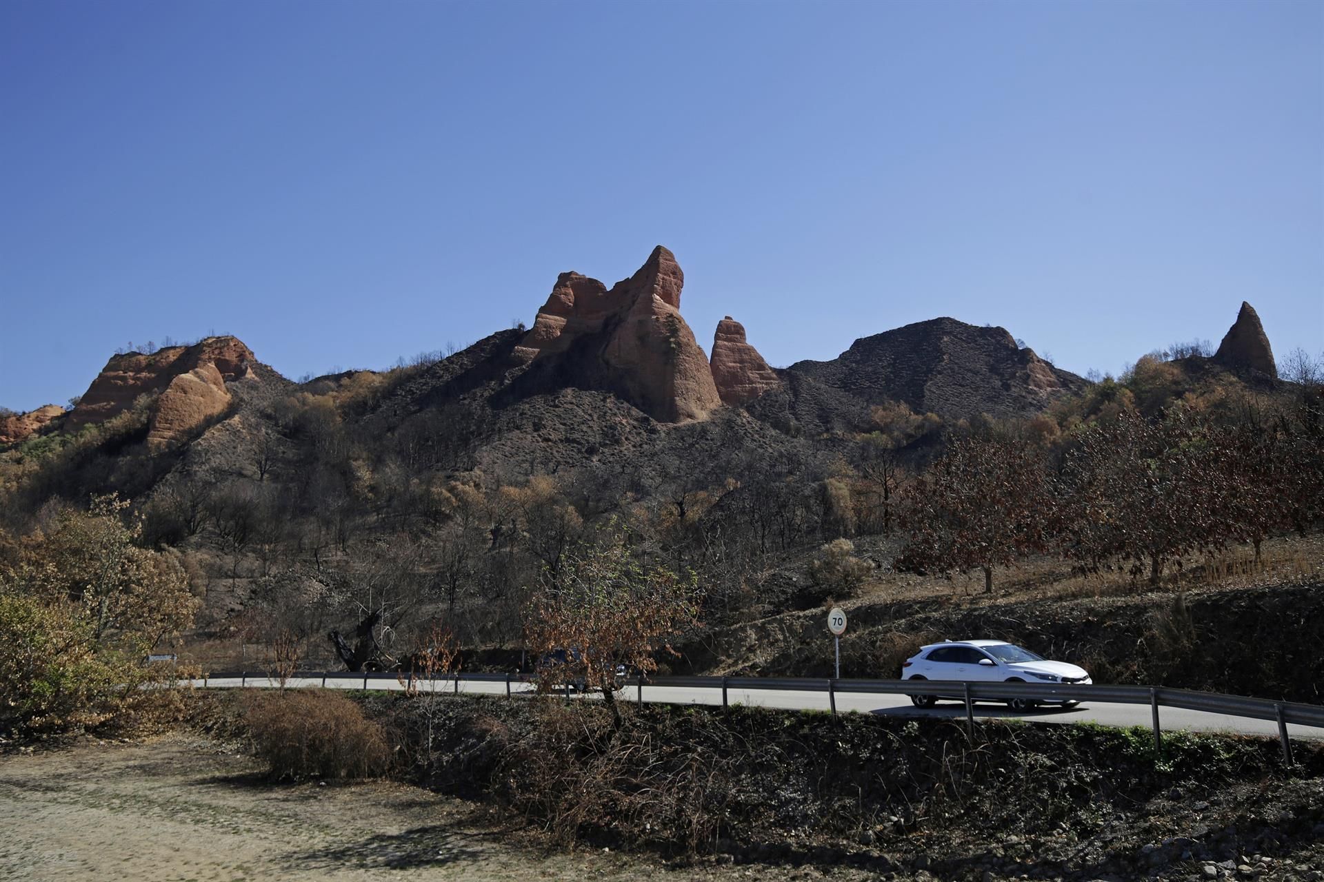Paisaje en Las Médulas, a 2 de octubre de 2025, en El Bierzo, León. | FERNANDO OTERO