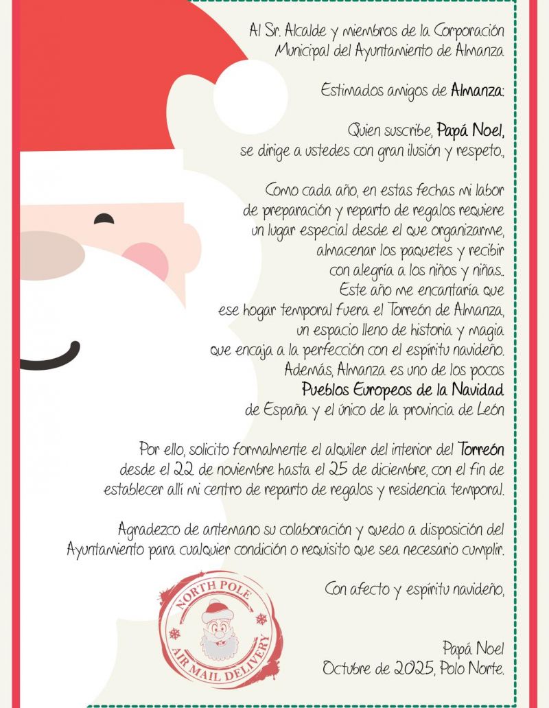 carta papá noel almanza