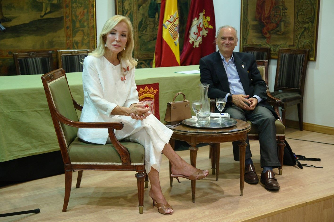 Carmen Lomana en la Casa de León en Madrid. | MARCO BARADA